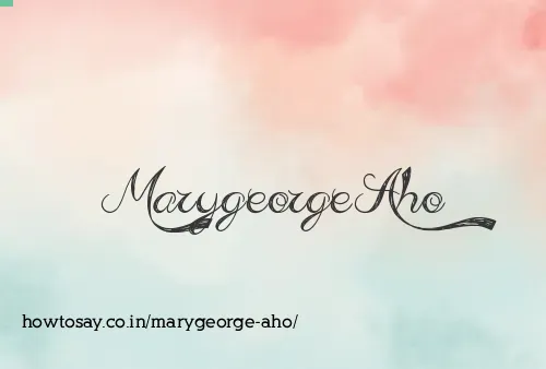 Marygeorge Aho