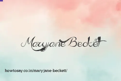 Maryjane Beckett