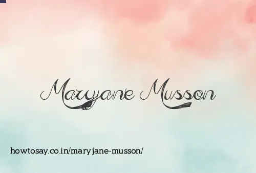 Maryjane Musson