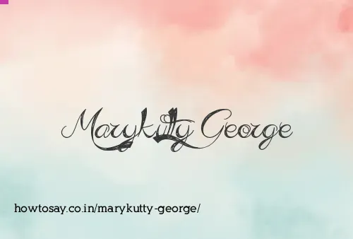 Marykutty George