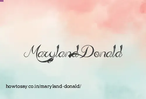 Maryland Donald