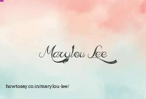 Marylou Lee