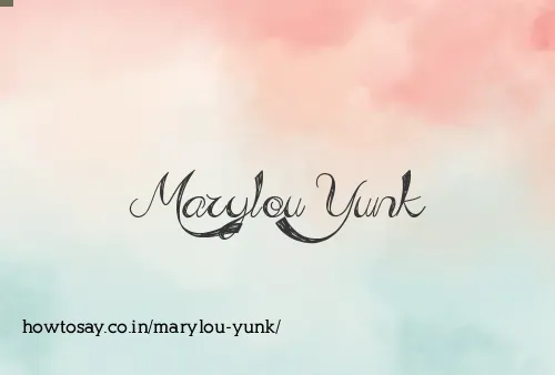 Marylou Yunk