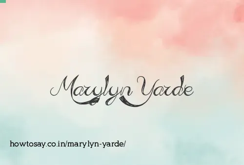 Marylyn Yarde