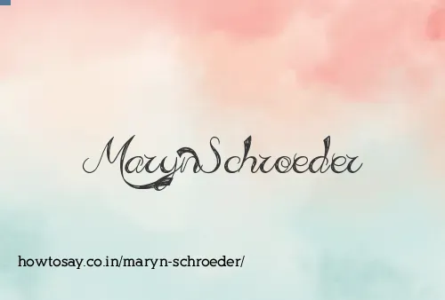 Maryn Schroeder