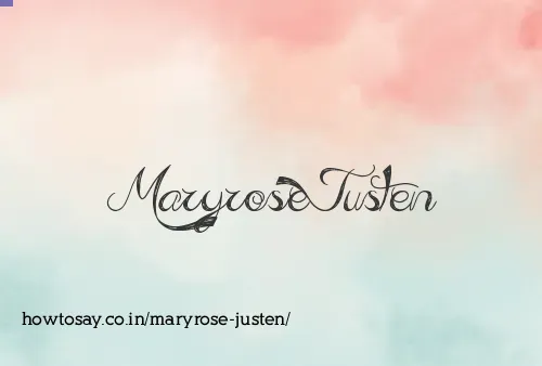 Maryrose Justen