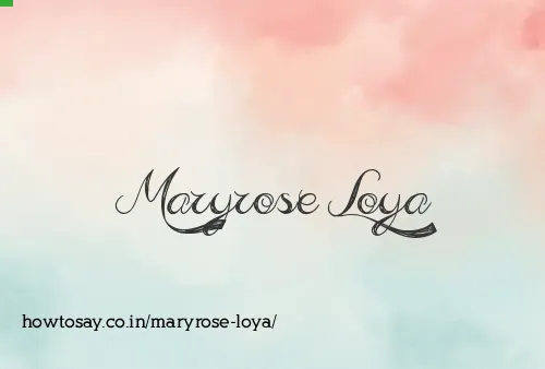 Maryrose Loya
