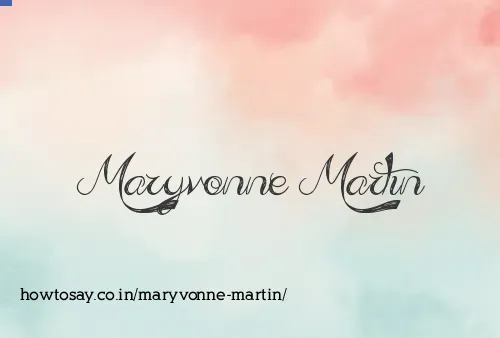 Maryvonne Martin