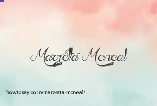 Marzetta Mcneal