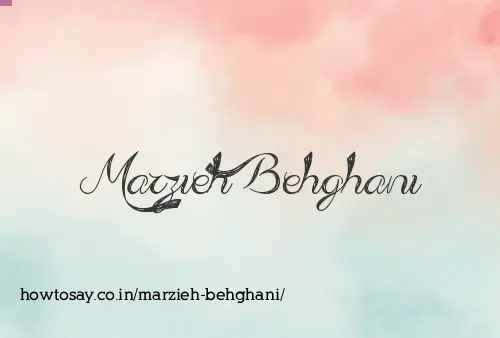 Marzieh Behghani