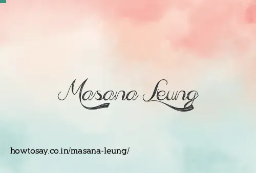 Masana Leung