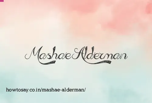 Mashae Alderman