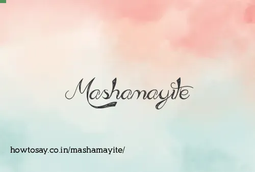 Mashamayite