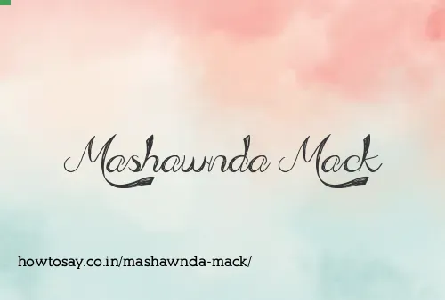 Mashawnda Mack