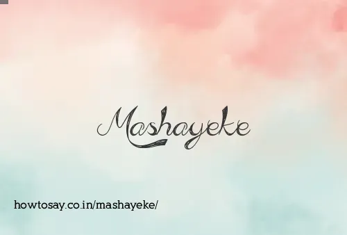 Mashayeke