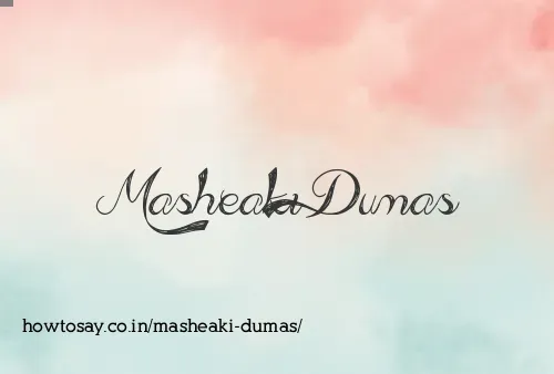 Masheaki Dumas