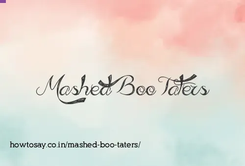 Mashed Boo Taters