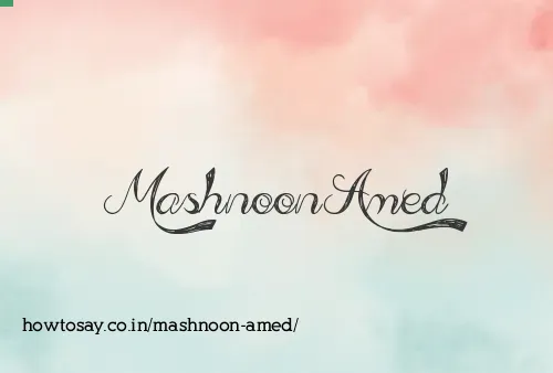 Mashnoon Amed