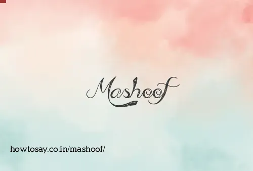 Mashoof