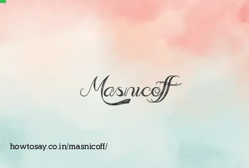 Masnicoff