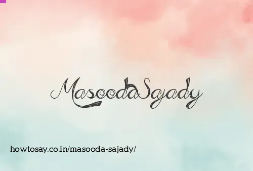 Masooda Sajady