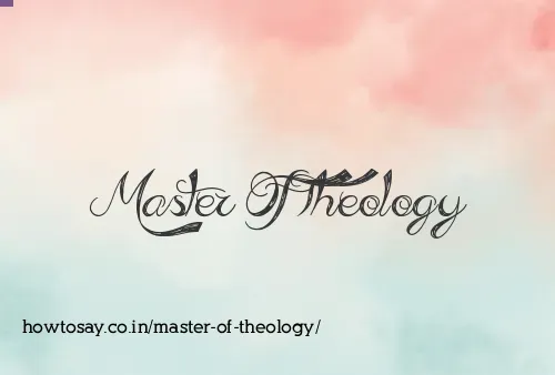 Master Of Theology