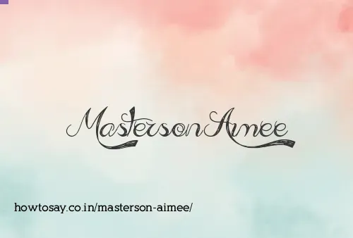 Masterson Aimee