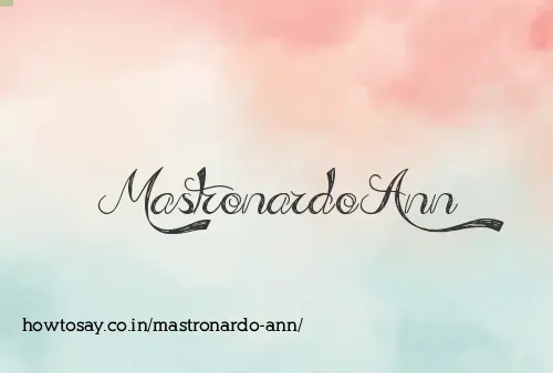 Mastronardo Ann