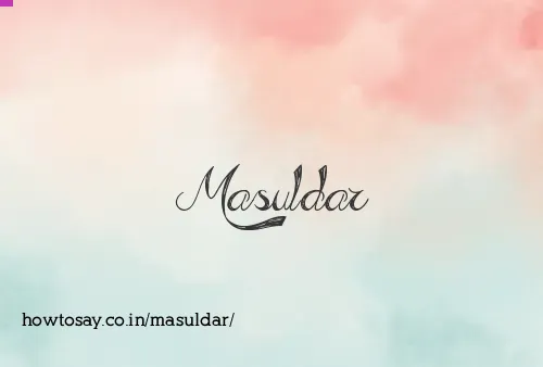 Masuldar