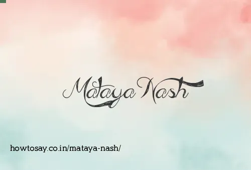 Mataya Nash