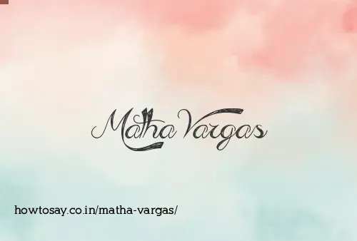 Matha Vargas