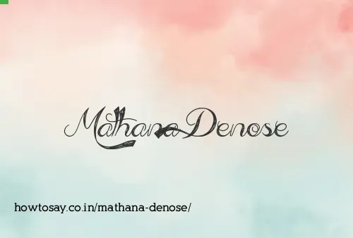 Mathana Denose