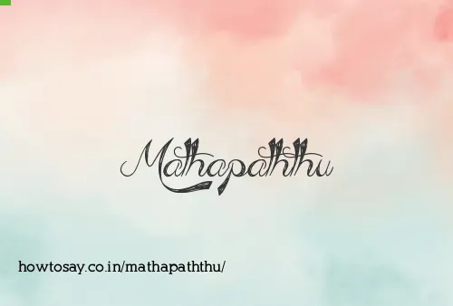 Mathapaththu