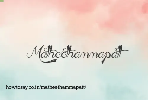 Matheethammapatt
