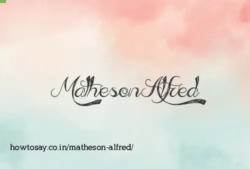 Matheson Alfred