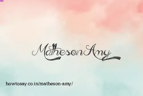 Matheson Amy