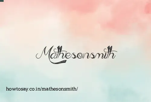 Mathesonsmith