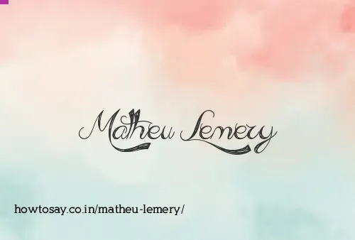 Matheu Lemery