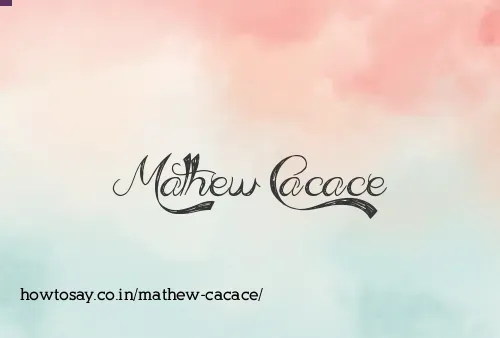 Mathew Cacace