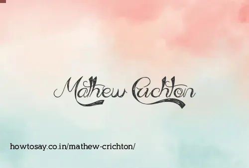 Mathew Crichton