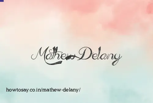 Mathew Delany