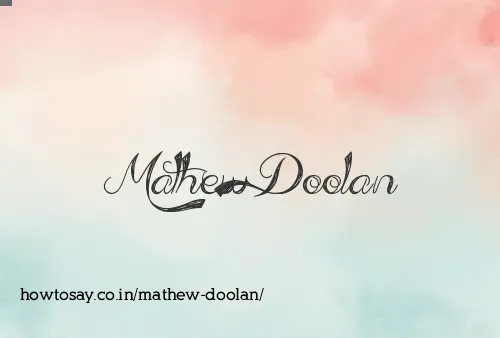 Mathew Doolan