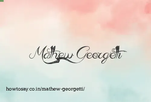 Mathew Georgetti