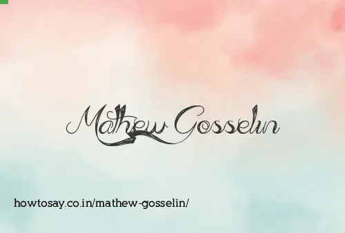 Mathew Gosselin