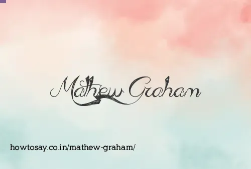 Mathew Graham