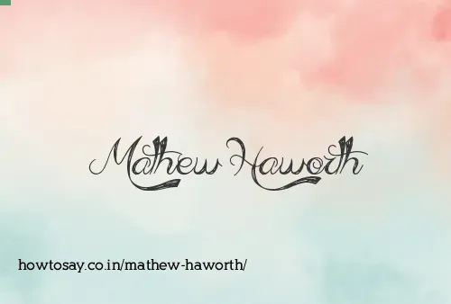 Mathew Haworth