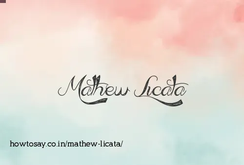 Mathew Licata
