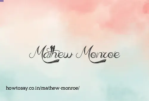 Mathew Monroe