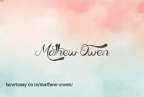 Mathew Owen