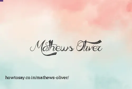 Mathews Oliver